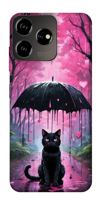 Чехол на ZTE Blade V50 Design 4G Black cat фото 1 из 1