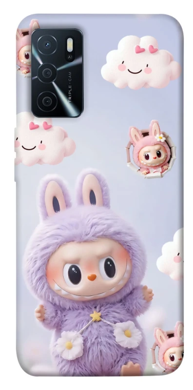 Чохол на Oppo A16s / A16 Labubu & clouds фото 1 з 1