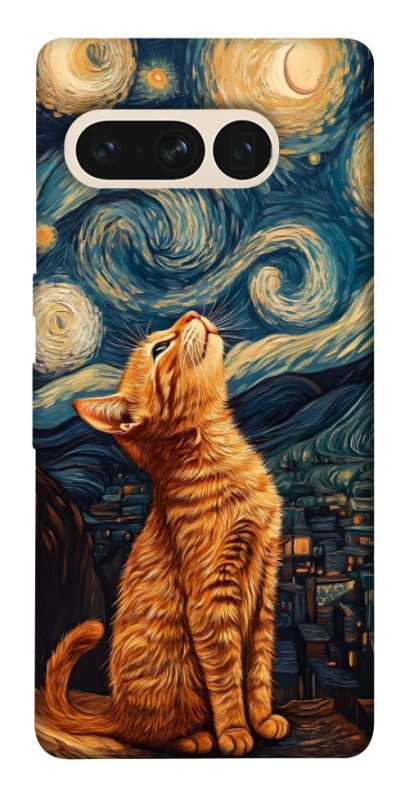 Чохол на Google Pixel 7 Pro van gogh cat фото 1 з 1