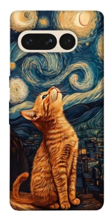 Чехол на Google Pixel 7 Pro van gogh cat фото 1 из 1