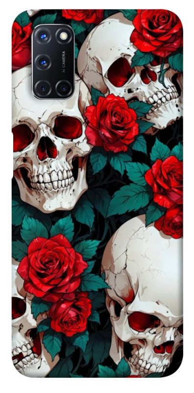 Чехол на Oppo A52 / A72 / A92 skull and rose фото 1 из 1