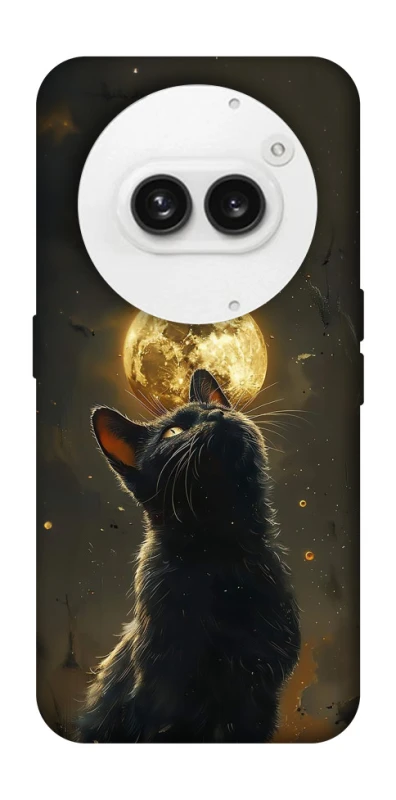 Чохол на Nothing Phone (2a) Кіт під місяцем v2 фото 1 з 1