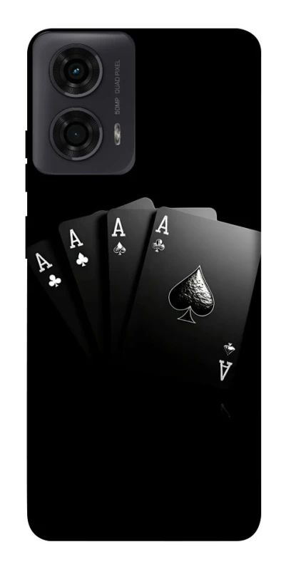 Чохол на Motorola Moto G24 Black Cards фото 1 з 1