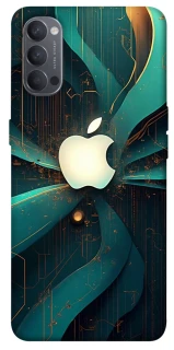 Чехол на Oppo Reno 4 Apple logo ver.4 фото 1 из 1