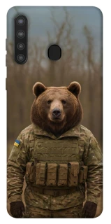 Чехол на Samsung Galaxy A21 Медведь защитник фото 1 из 1