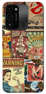 Чохол на TECNO Spark 8C Retro collage ver.2 фото 1 з 1