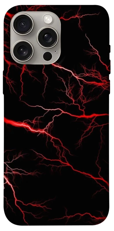 Чехол на Apple iPhone 15 Pro Max (6.7") Красная молния фото 1 из 1