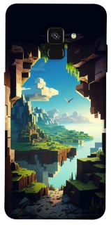 Чехол на Samsung A530 Galaxy A8 (2018) Minecraft sunrise фото 1 из 1