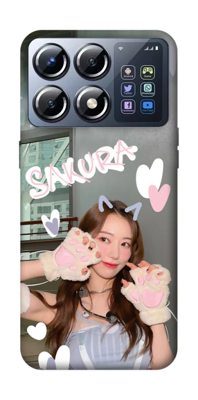 Чохол на Xiaomi POCO X8 Pro Sakura - LE SSERAFIM фото 1 з 1