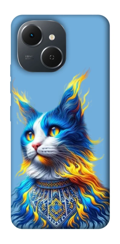 Чохол на TECNO Spark 40C Кіт патріот фото 1 з 1