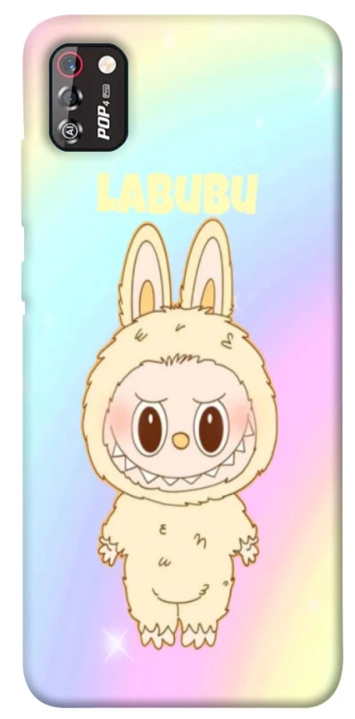 Чохол на TECNO POP 4 Pro Fluffy Rainbow Labubu фото 1 з 1