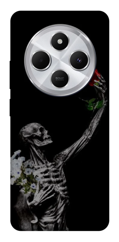 Чехол на Xiaomi Redmi 14C / Poco C75 Skeleton vs Rose фото 1 из 1