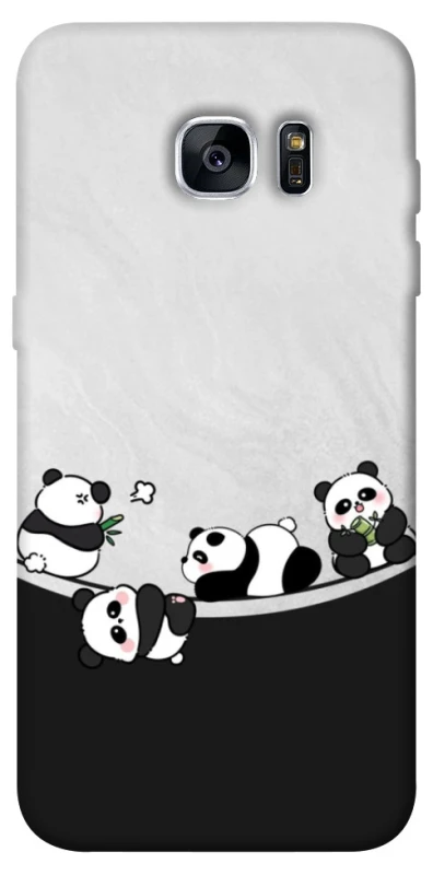 Чехол на Samsung G935F Galaxy S7 Edge Four pandas фото 1 из 1