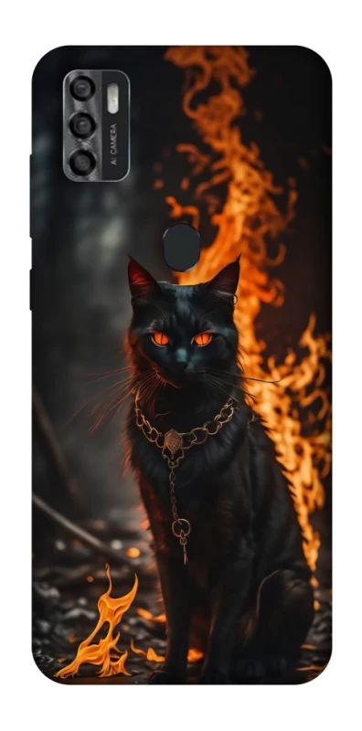 Чохол на ZTE Blade A7s (2020) Вогняний кіт фото 1 з 1