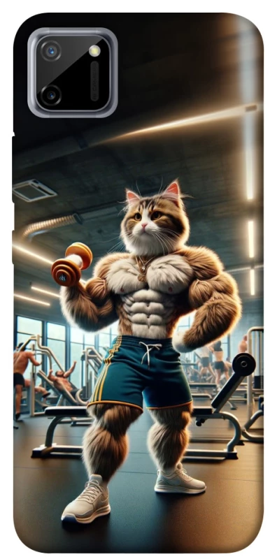 Чехол на Realme C11 Качок кот фото 1 из 1