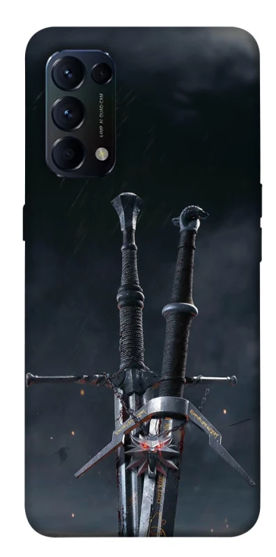 Чехол на Oppo Reno 5 4G Мечи Ведьмака фото 1 из 1