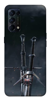 Чехол на Oppo Reno 5 4G Мечи Ведьмака фото 1 из 1