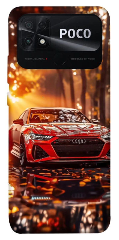 Чехол на Xiaomi Poco C40 Audi at sunset фото 1 из 1