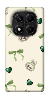Чохол на Xiaomi Redmi Note 14 Pro 4G Labubu Green Heart фото 1 з 1