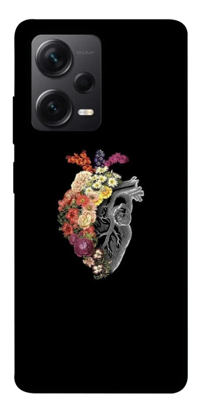 Чохол на Xiaomi Redmi Note 12 Pro+ 5G Heart with flowers фото 1 з 1