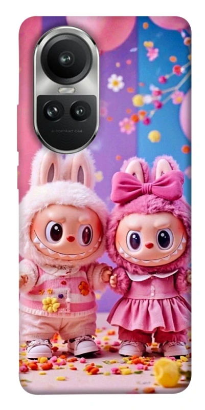 Чохол на Oppo Reno 10 Labubu twins ver.2 фото 1 з 1