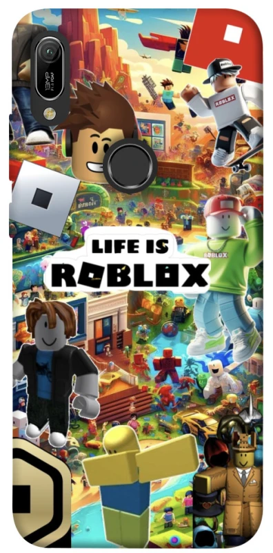 Чохол на Huawei Y6 (2019) Life is Roblox фото 1 з 1