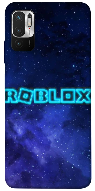 Чохол на Xiaomi Redmi Note 10 5G Roblox Space Logo Blue фото 1 з 1