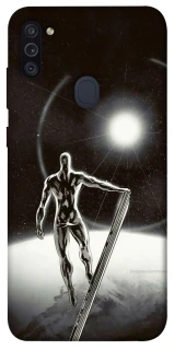 Чохол на Samsung Galaxy M11 Срібний серфер фото 1 з 1