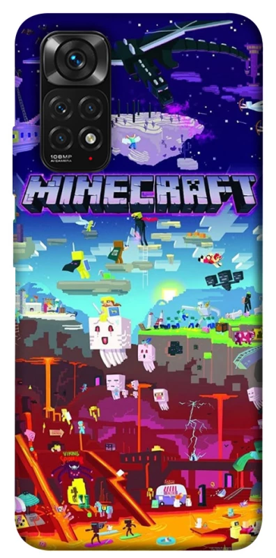 Чехол на Xiaomi Redmi Note 11 (Global) / Note 11S Minecraft world фото 1 из 1