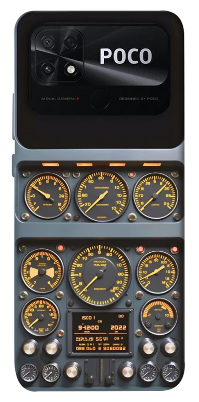 Чохол на Xiaomi Poco C40 Airplane instrument panel фото 1 з 1