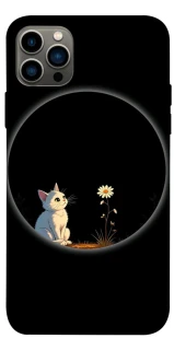 Чехол на Apple iPhone 12 Pro (6.1") Cat and flower фото 1 из 1