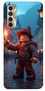 Чохол на TECNO Camon 17P Roblox Fire Logo Blue Flames фото 1 з 1