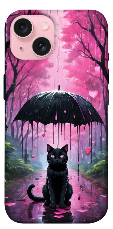Чохол на Apple iPhone 15 (6.1") Black cat фото 1 з 1