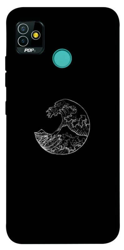 Чехол на TECNO POP 5 Black tsunami фото 1 из 1