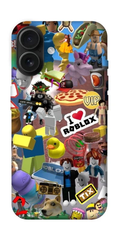 Чехол на Apple iPhone 16 Roblox collage ver.5 фото 1 из 1