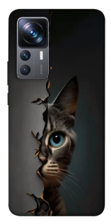 Чехол на Xiaomi 12T / 12T Pro Кот-подглядыватель v2 фото 1 из 1