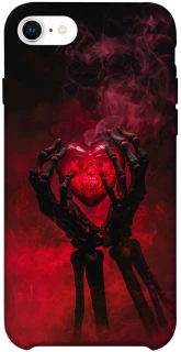 Чехол на Apple iPhone SE (2020) Heart in the hands of a skeleton фото 1 из 1
