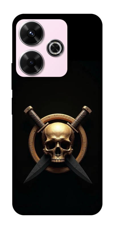 Чохол на Xiaomi Poco M6 4G Golden Skull фото 1 з 1