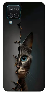 Чехол на Samsung Galaxy M12 Кот-подглядыватель v2 фото 1 из 1