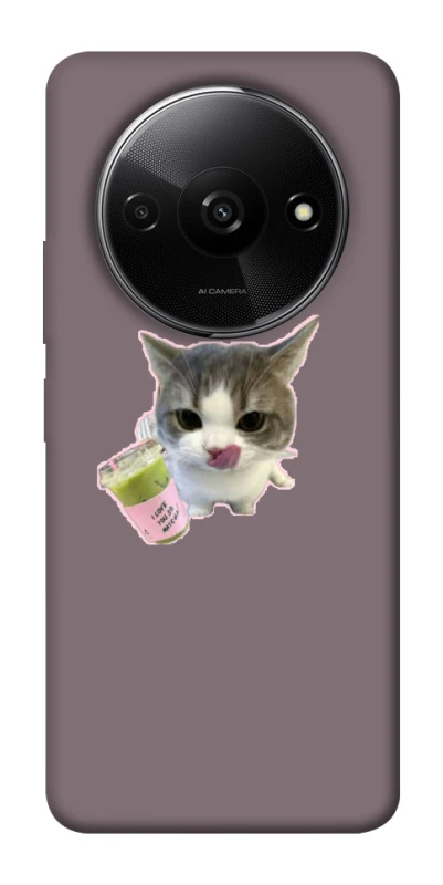 Чохол на Xiaomi Redmi A3 cat matcha фото 1 з 1
