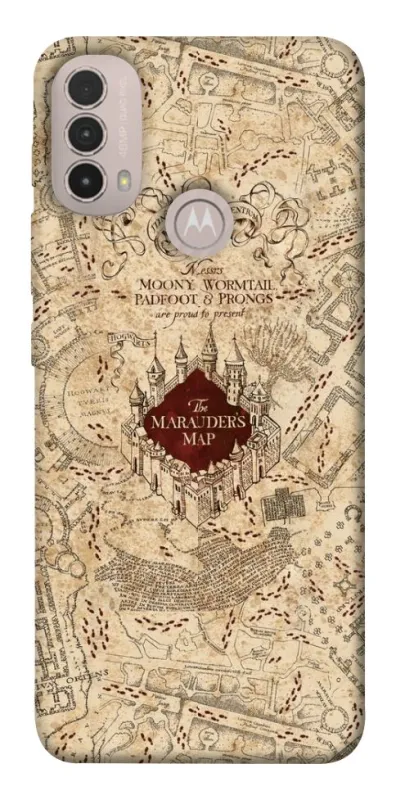 Чехол на Motorola Moto E40 Marauders map фото 1 из 1