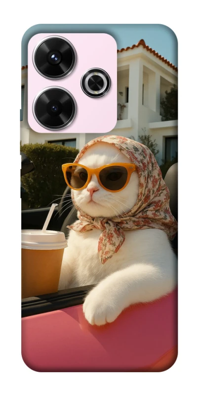 Чехол на Xiaomi Poco M6 4G Stylish Cat Cruise фото 1 из 1