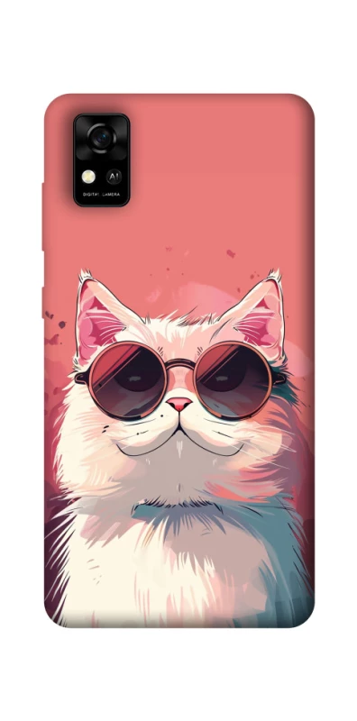 Чохол на ZTE Blade A31 Сat with glasses фото 1 з 1
