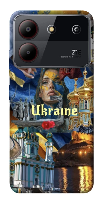 Чехол на ZTE Blade A54 4G Ukraine style ver.3 фото 1 из 1