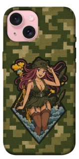 Чохол на Apple iPhone 15 (6.1") Military Waifu фото 1 з 1