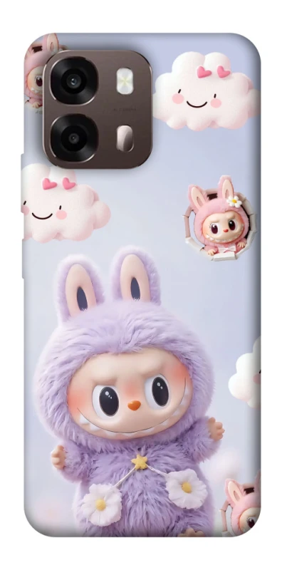 Чохол на Oppo A6 Labubu & clouds фото 1 з 2