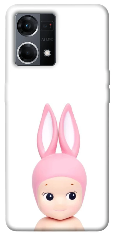 Чехол на Oppo Reno 7 4G Minimal Bunny Peek фото 1 из 1