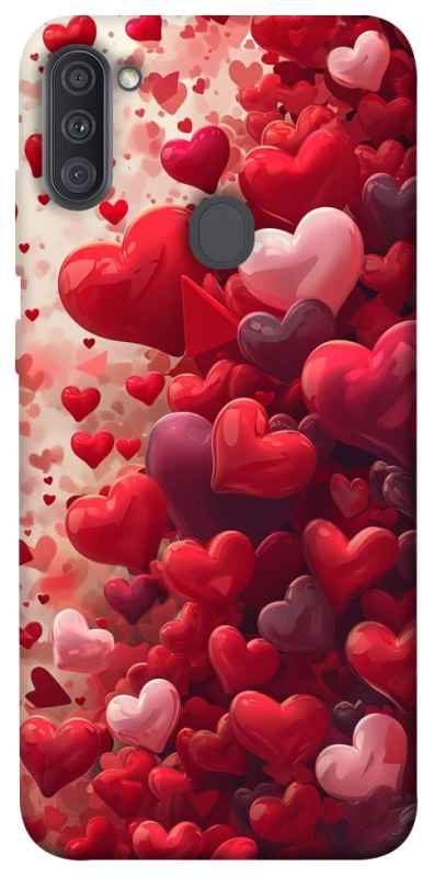 Чохол на Samsung Galaxy A11 Many hearts фото 1 з 1