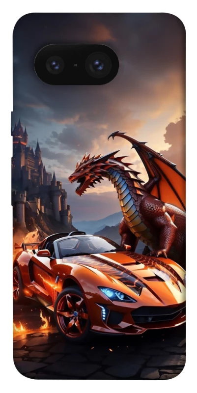 Чохол на Google Pixel 8 Сar and dragon фото 1 з 1