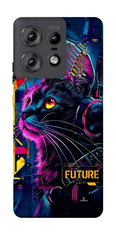 Чехол на Motorola Edge 50 Pro Cyber Cat v2 фото 1 из 1